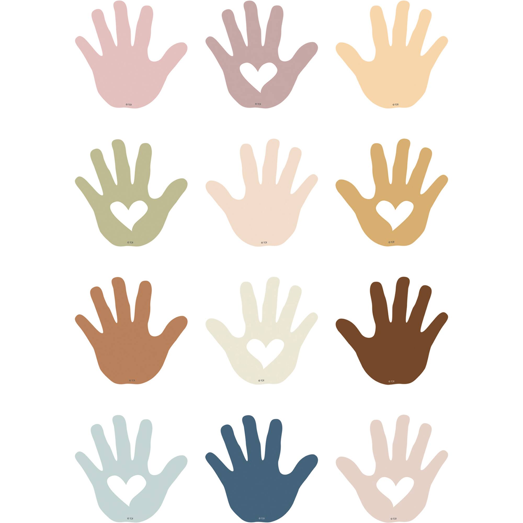 Teacher Created Resources Everyone is Welcome Helping Hands Mini Accents, 216 Pieces